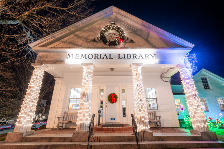 Boothbay Lights the the Boothbay Harbor Memorial Library